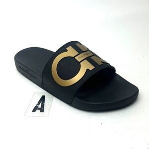 Salvatore Ferragamo Groove 2 Slide Sandal sz 6